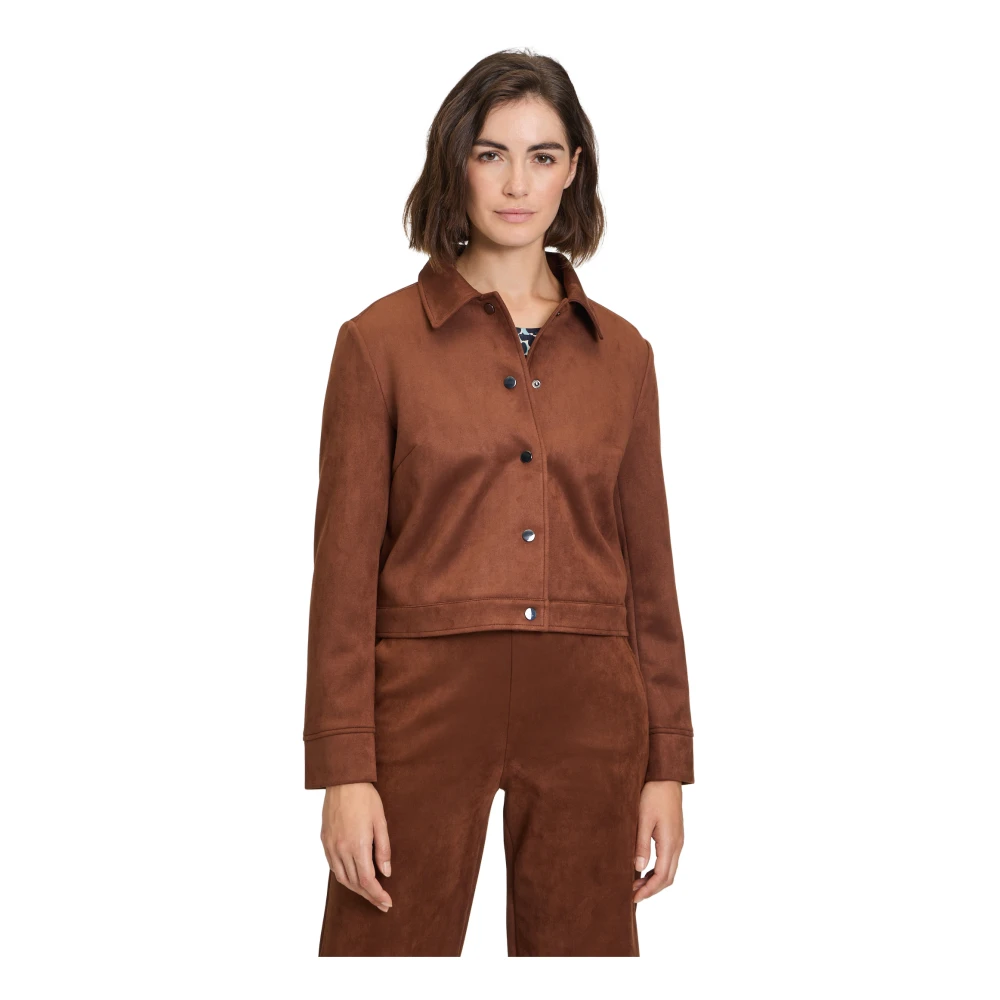 Betty Barclay Fringe Casual Blazer Brown Dames