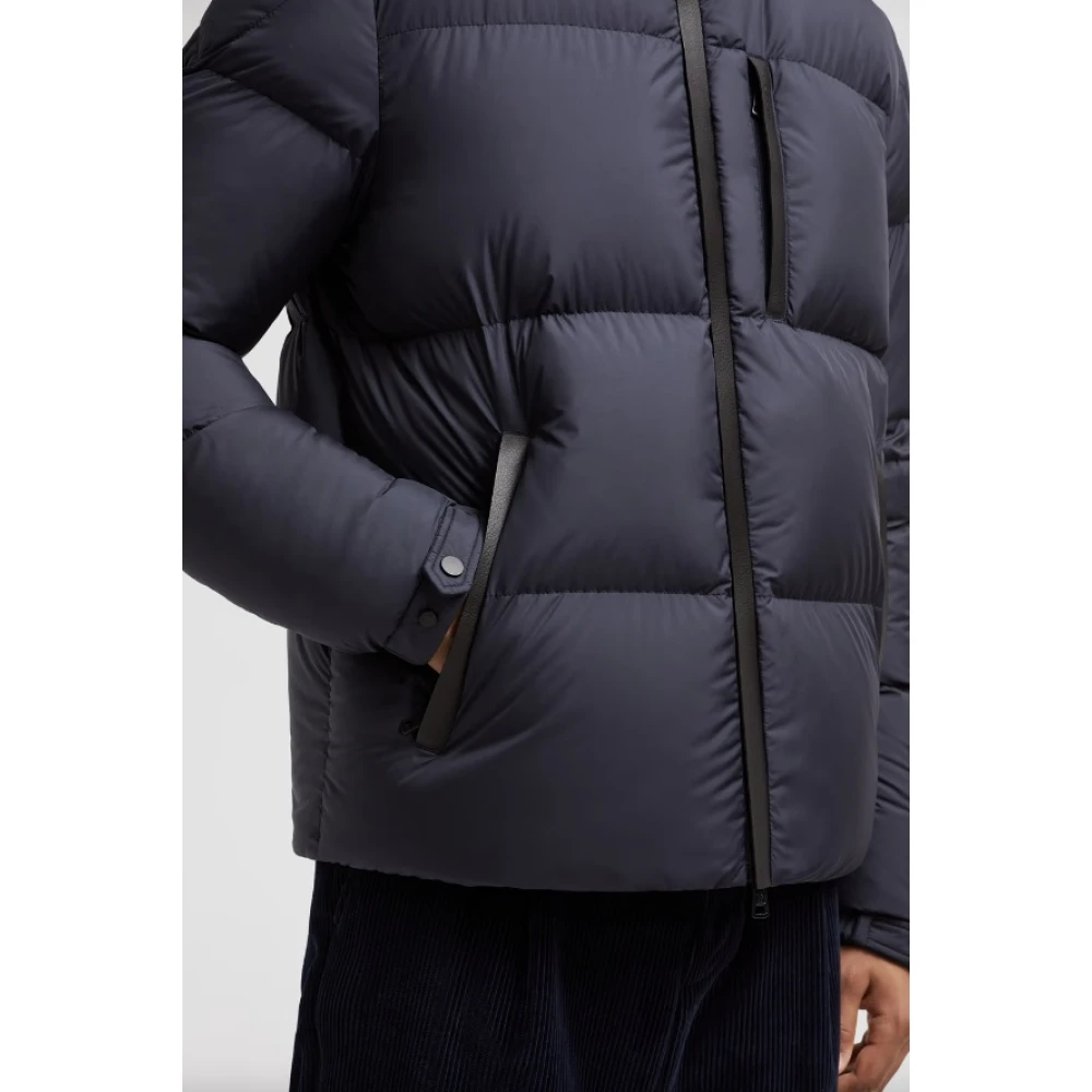 Moncler Korte Donsjas Blue Heren