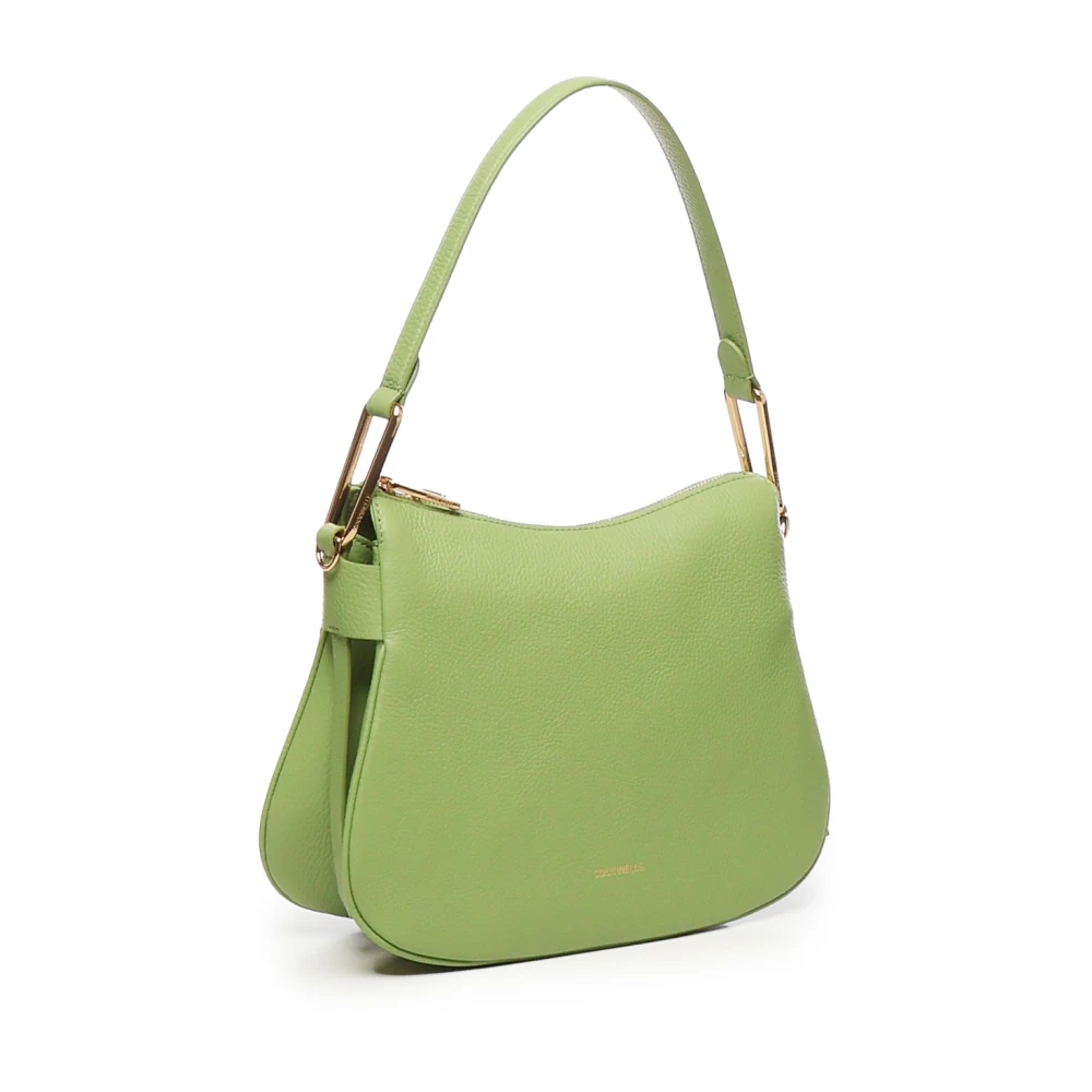 Coccinelle Groene Leren Tas met Ritssluiting Green Dames