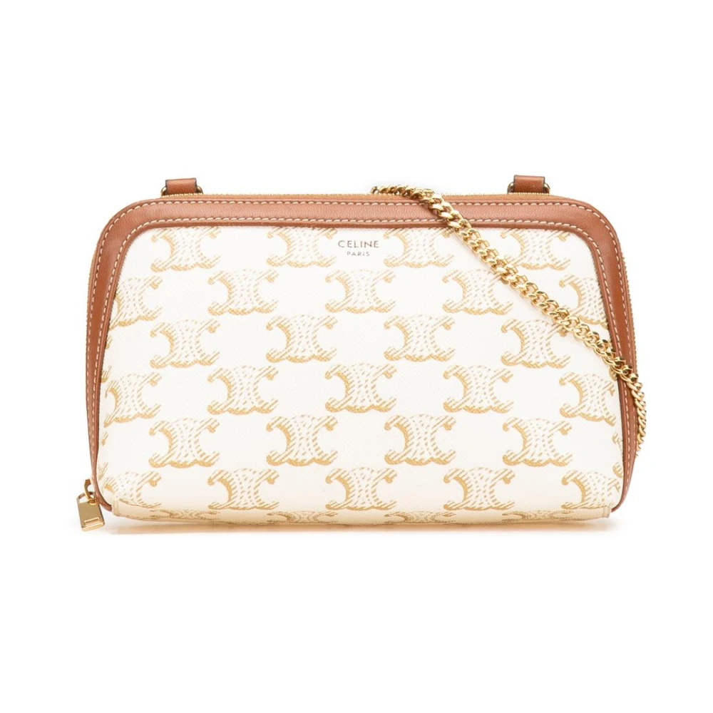 Celine Vintage Donna Bianco Pre-Owned, Taglia Unica, Used,