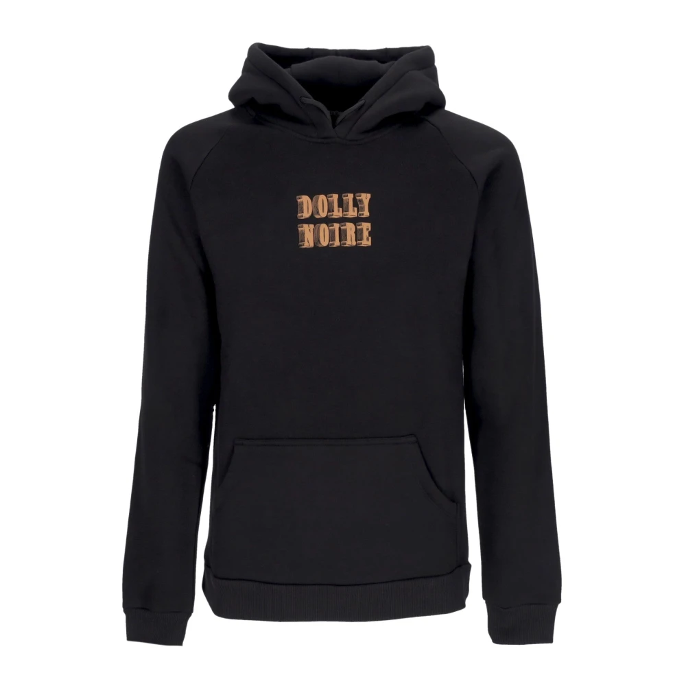 Dolly Noire Zwarte Letterblok Hoodie met Logo Black Heren