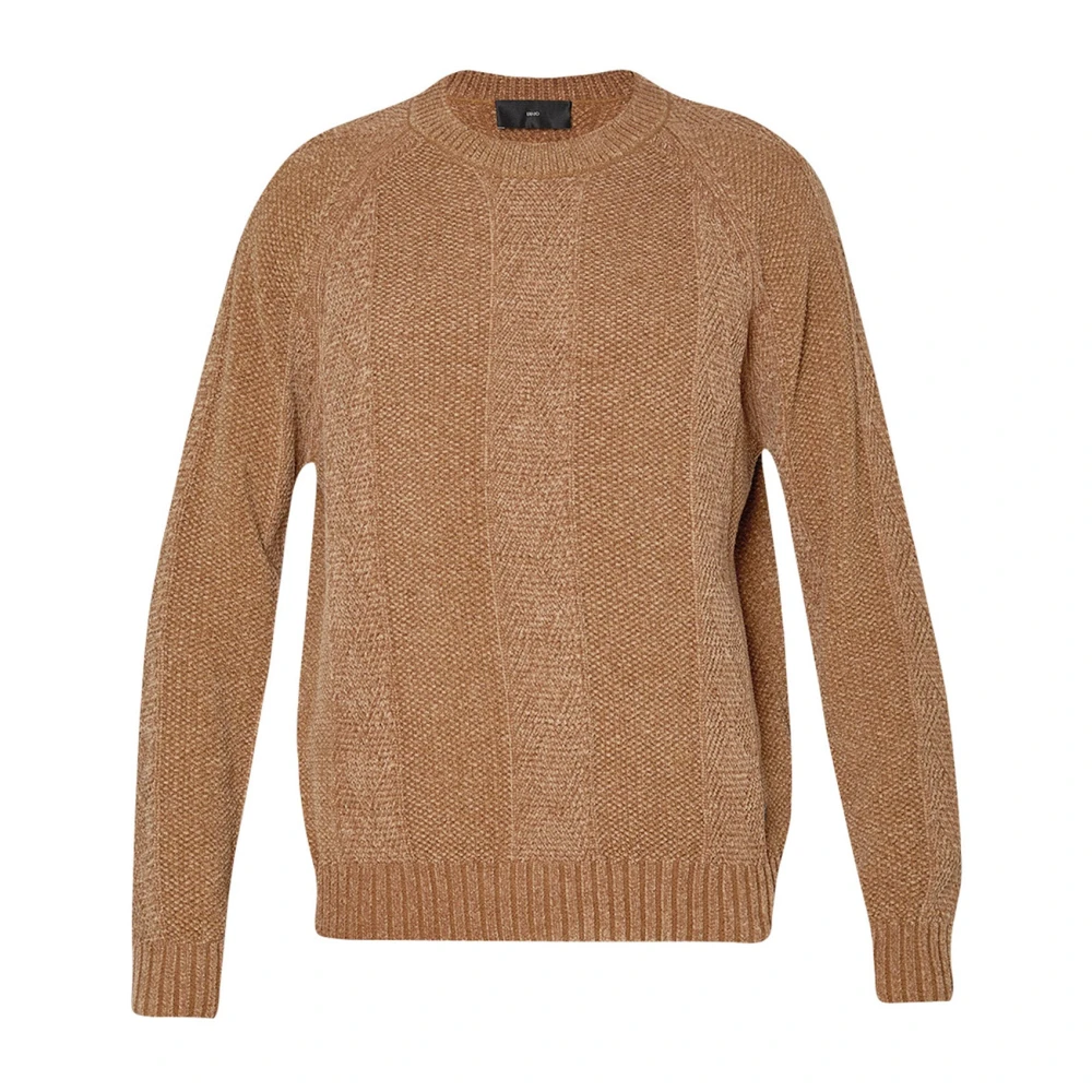 Liu Jo Gevlochten Jacquard Herentrui Brown Heren