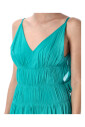 robe-mini-drapee-turquoise-col-en-v