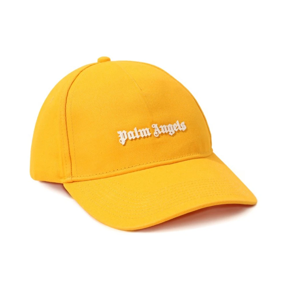 Palm Angels Men's Yellow Hats & Caps, One Size, Classic Logo Baseball Cap
