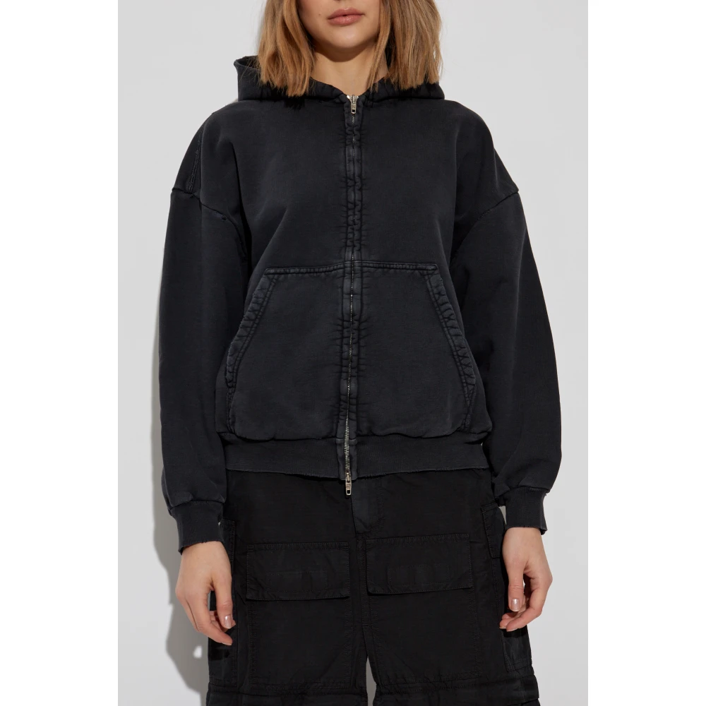 Balenciaga Sweatshirt met logo Black Dames