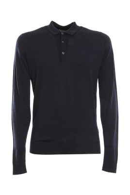 polo-a-manches-longues-en-laine-merinos-bleue