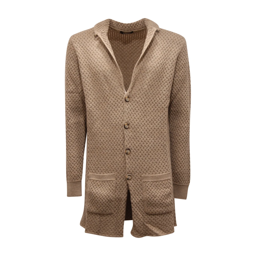 Imperial Men's Beige K3614lifu Cardigan - Cardigans - L - Knitwear