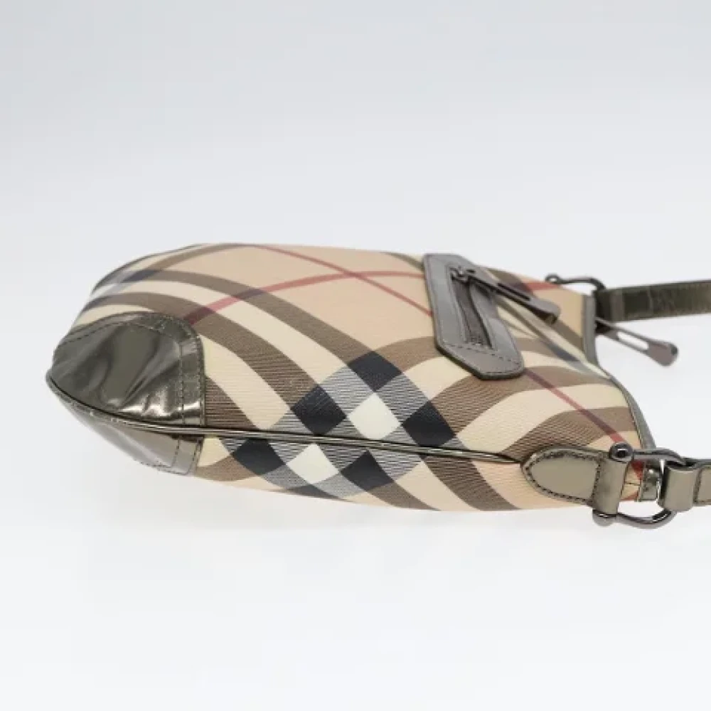 Burberry Vintage Pre-owned Leather shoulder-bags Beige Dames