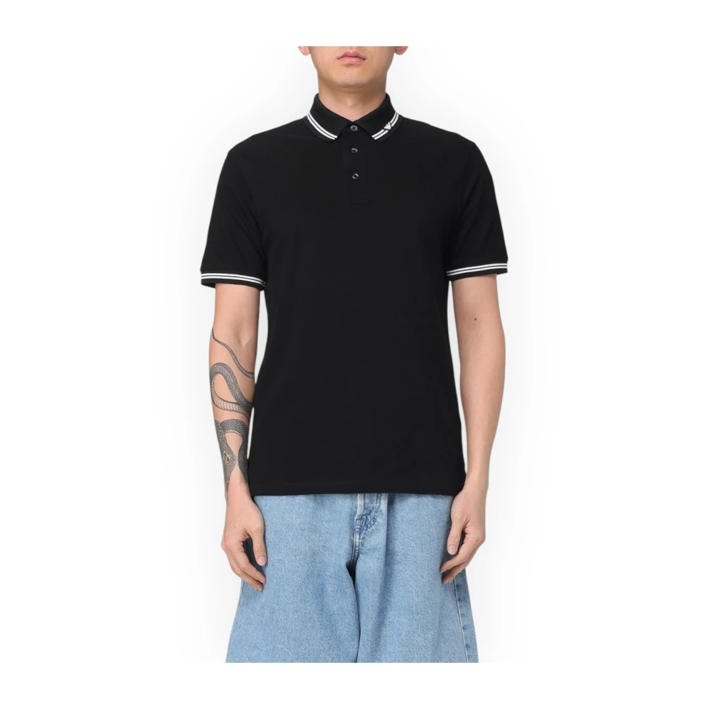 Emporio Armani Herren Schwarz Oberteile, K, Sgröße: