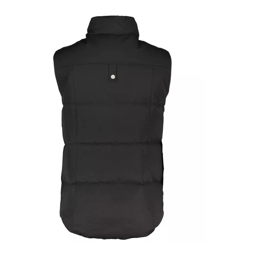 Moose Knuckles Zwarte Katoenmix Ritsvest Black Heren