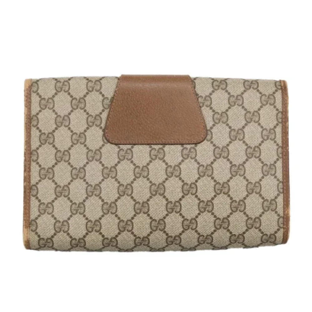 Gucci Vintage Pre-owned Canvas gucci-bags Beige Dames