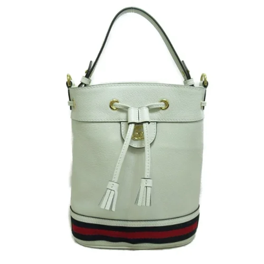 Gucci Vintage Pre-owned Leather crossbody-bags White Dames