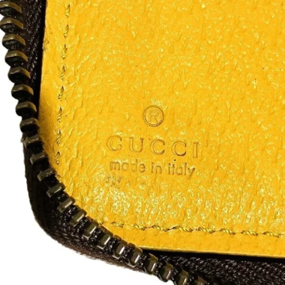 Gucci Vintage Pre-owned Canvas wallets Gray Dames