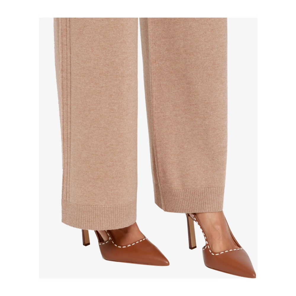 Pennyblack Kasjmierwol Gebreide Broek Kameel Brown Dames