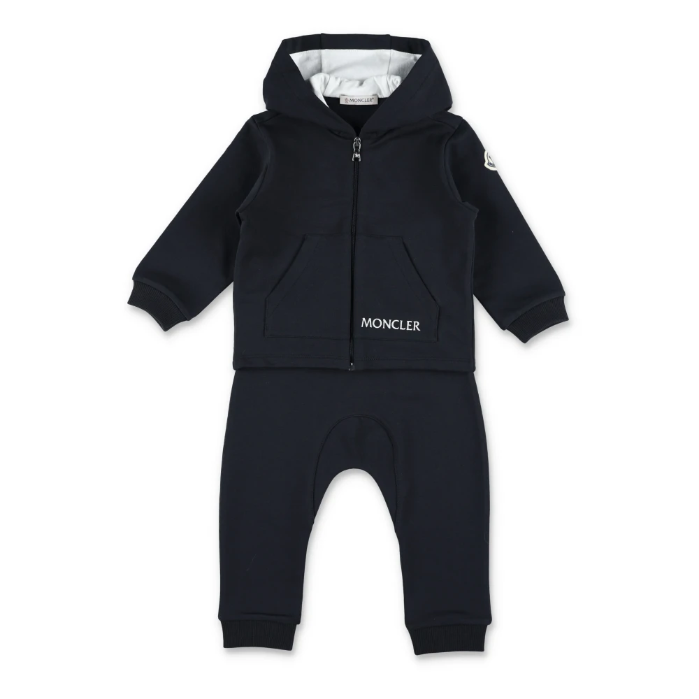 Moncler Blue Fleece Jogging Set - Male - Kids Sport Sets - 12 M - Kids