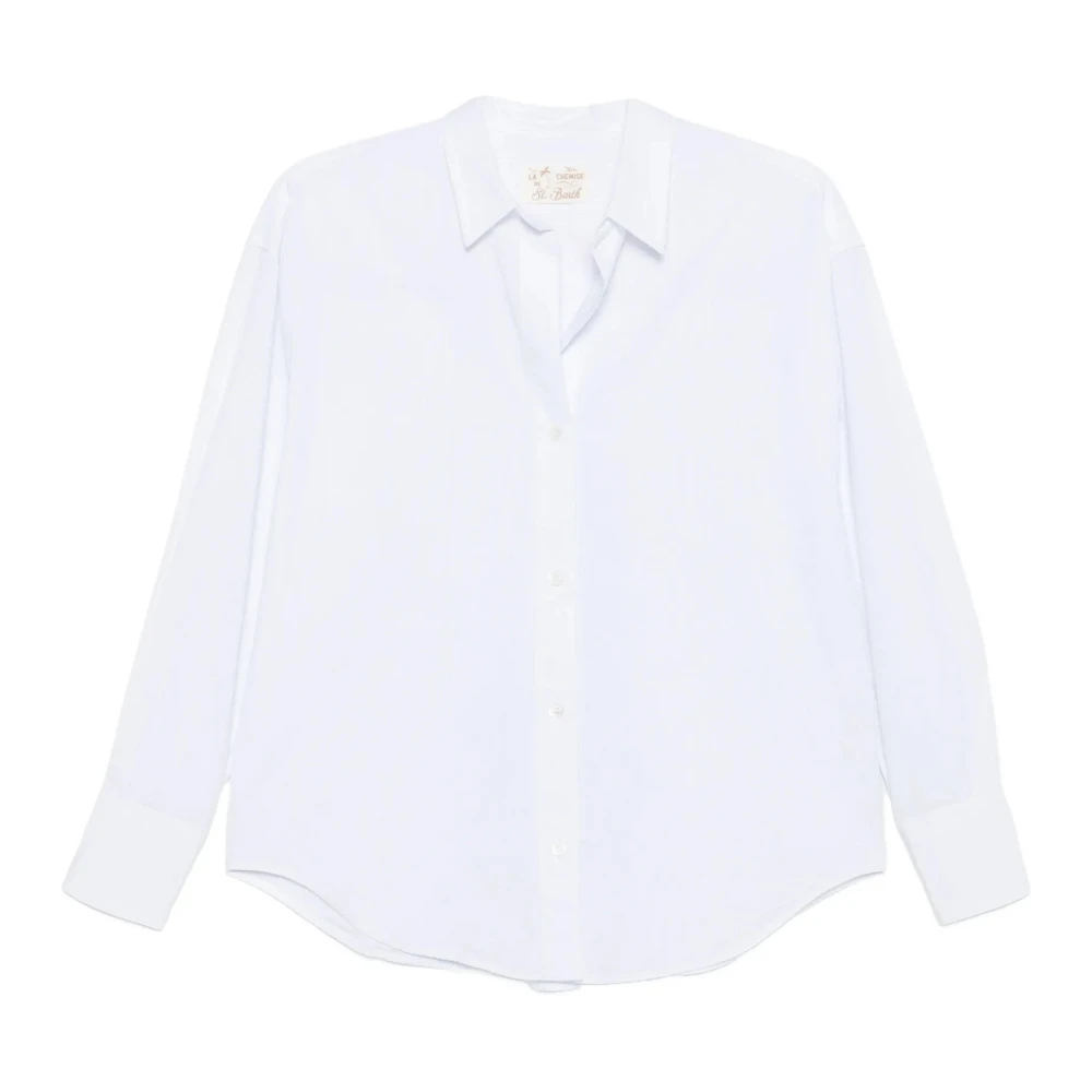 Saint Barth White Shirts, Female, S, Cristal Long Sleeve Shirt