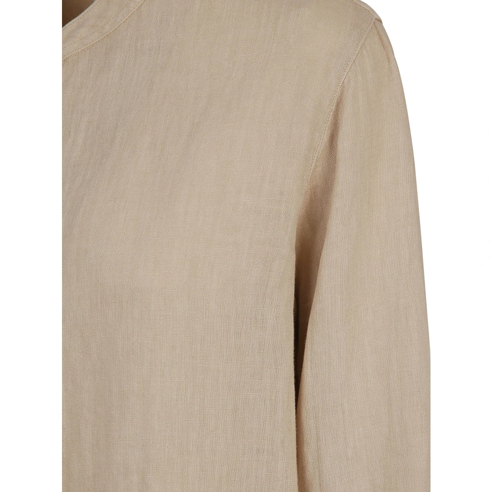 Fay Linnen Beige Overhemd Gemaakt in Italië Beige Dames