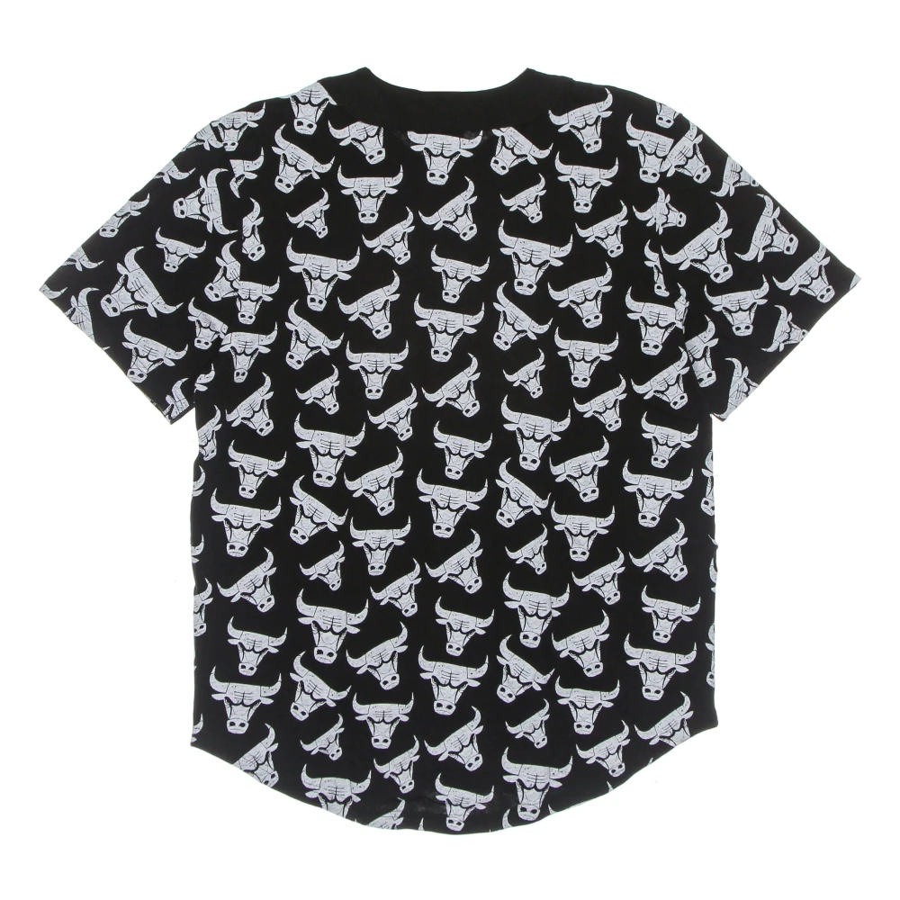 new era Chicago Bulls Logo Button-Up Jas Black Heren