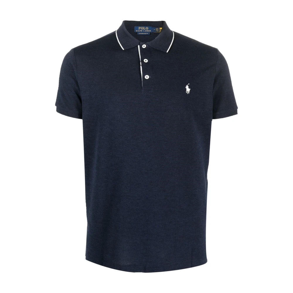 Polo Ralph Lauren Blauwe Casual Korte Mouw Poloshirt Blue Heren