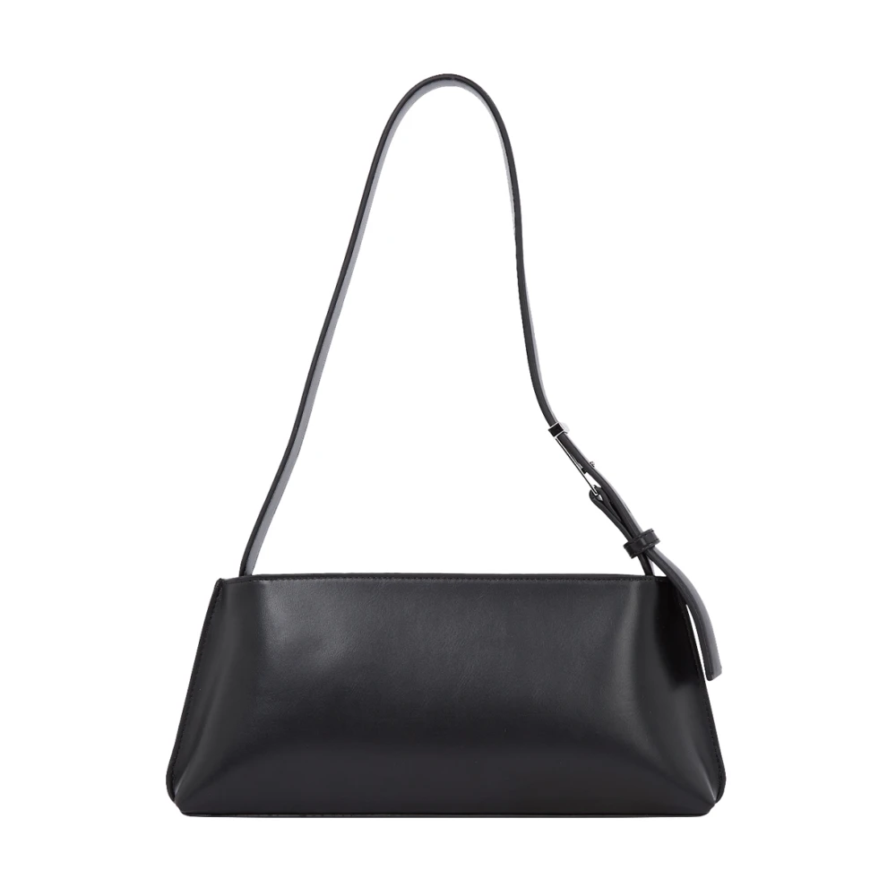 Calvin Klein Schoudertas met reliëflogo in Zwart Black Dames