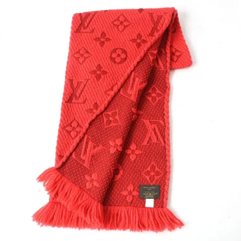 Louis Vuitton Vintage Pre-owned Wool scarves Orange Dames
