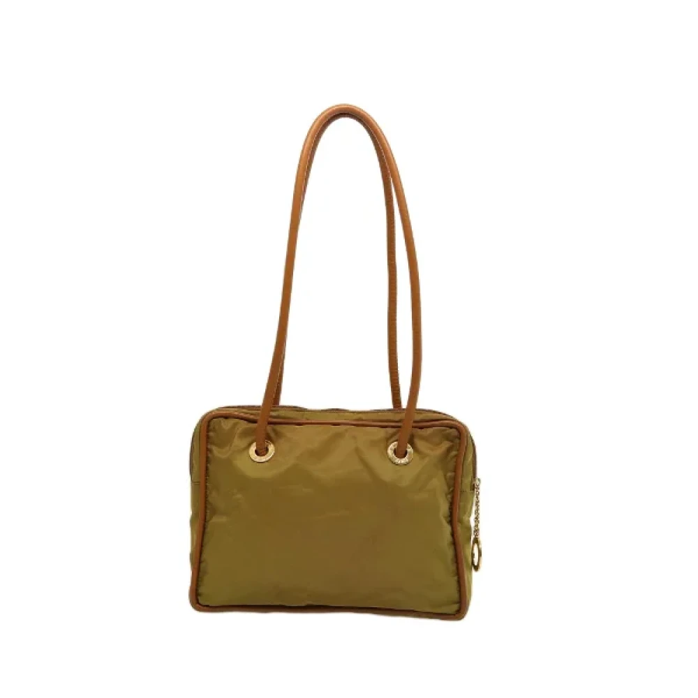 Celine Vintage Pre-owned Nylon celine-bags Green Dames