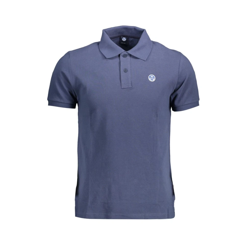 North Sails Men's Blue Polo Shirts,, Cotton Polo Shirt With Logo Medium