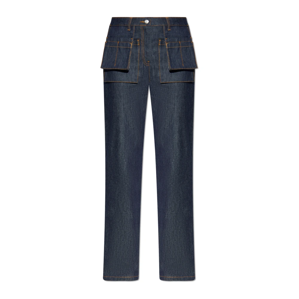 Helmut Lang Jeans met zakken Blue Dames