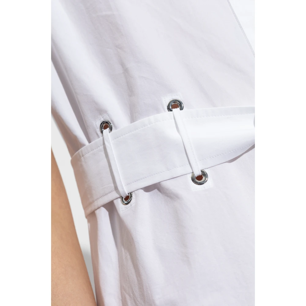 Max Mara Katoenen jurk 'Agoraio' White Dames