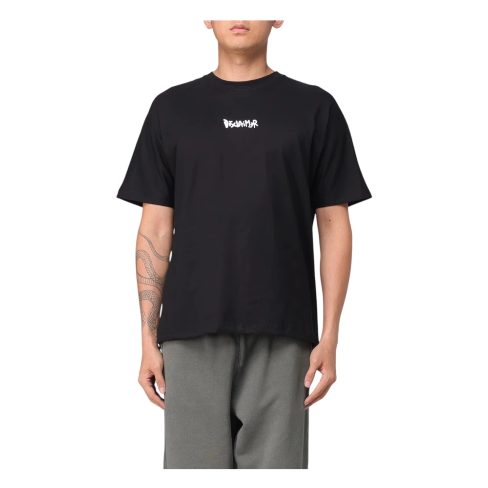 Disclaimer Katoenen Heren T-shirt Black Heren