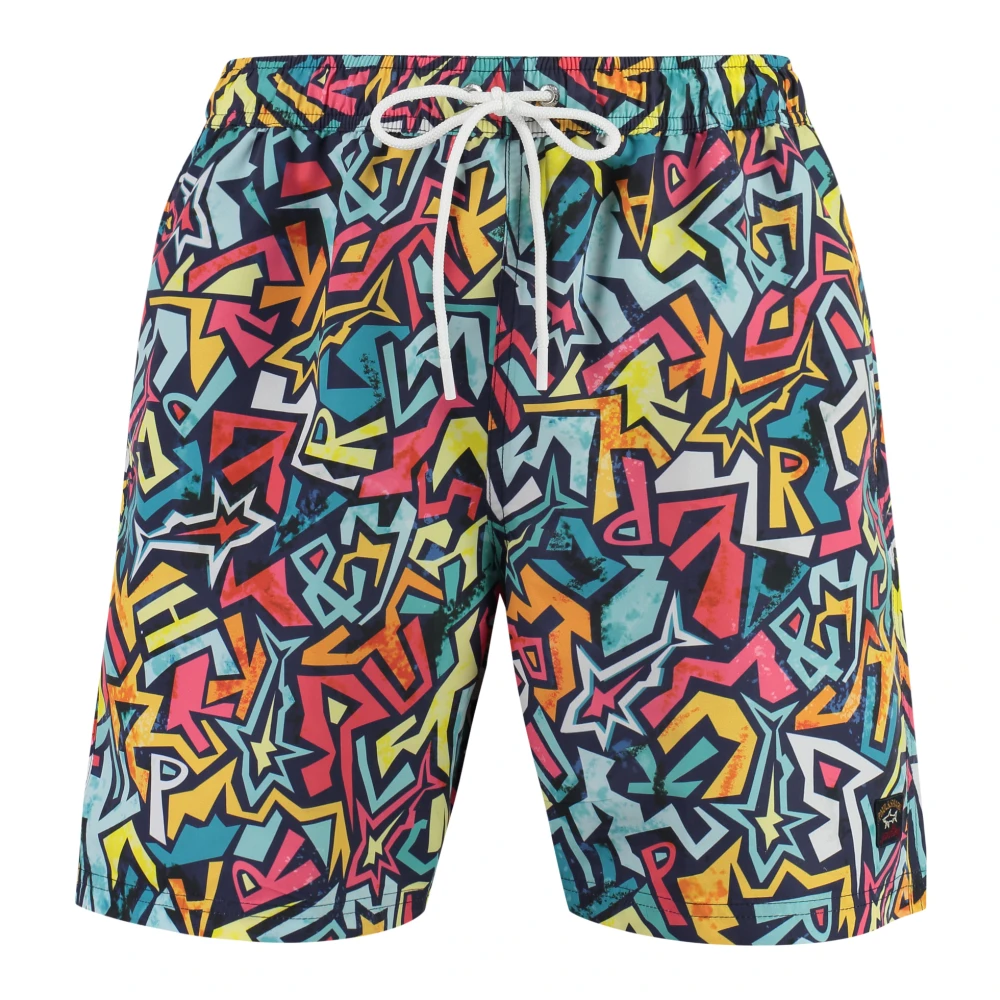 PAUL & SHARK Gedrukte zwemshorts met verstelbare tailleband Multicolor Heren