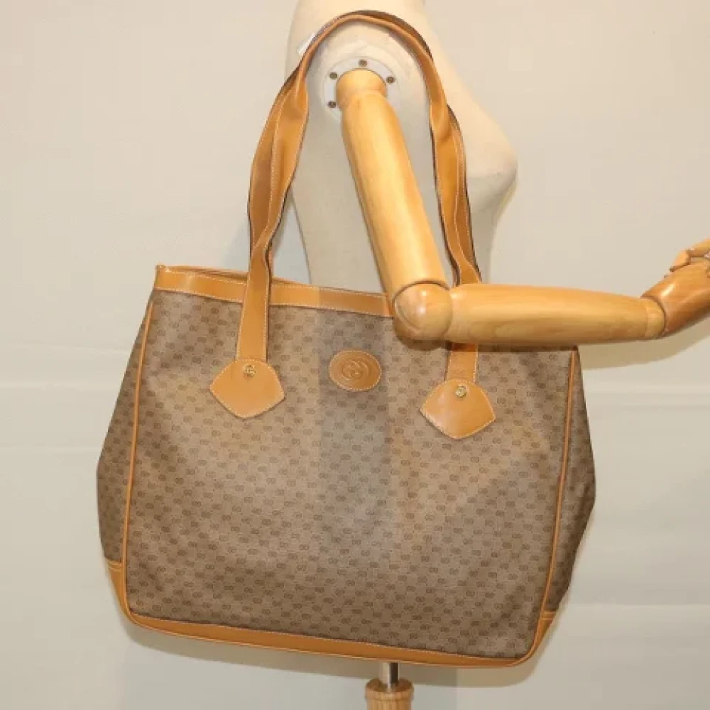 Gucci Vintage Pre-owned Canvas gucci-bags Brown Dames