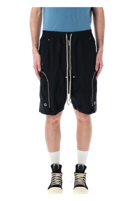 black-bauhaus-elastic-waist-shorts