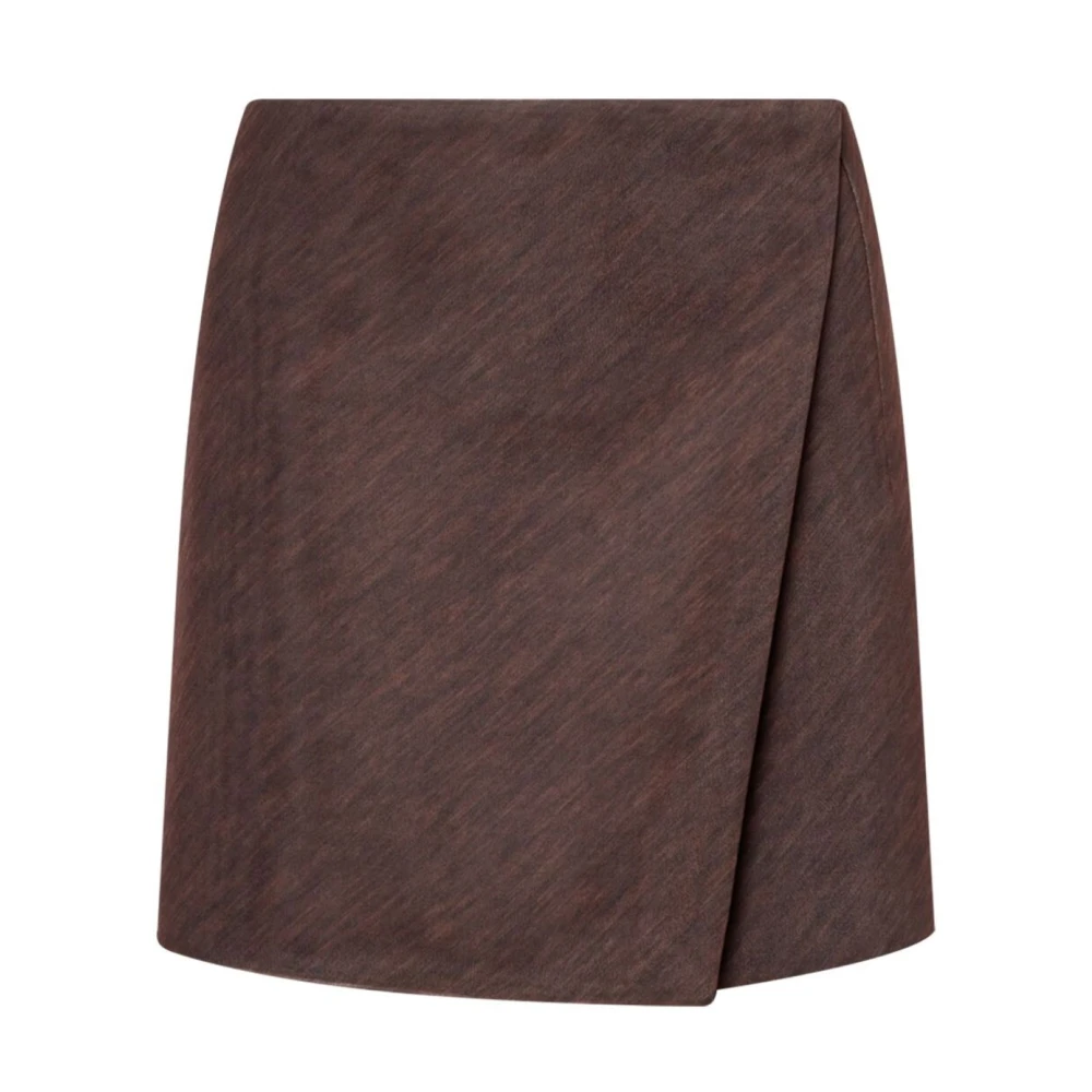 Philosophy di Lorenzo Serafini Bruine Elastische Rok Aw24 Brown Dames