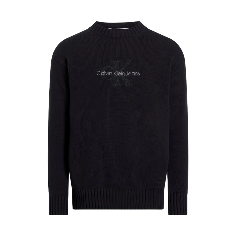 Calvin Klein Jeans Gebreide Trui Black Heren
