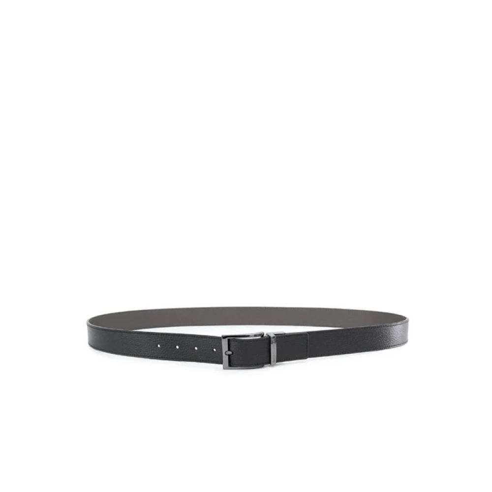 Armani Omkeerbare riem voor mannen Black Heren