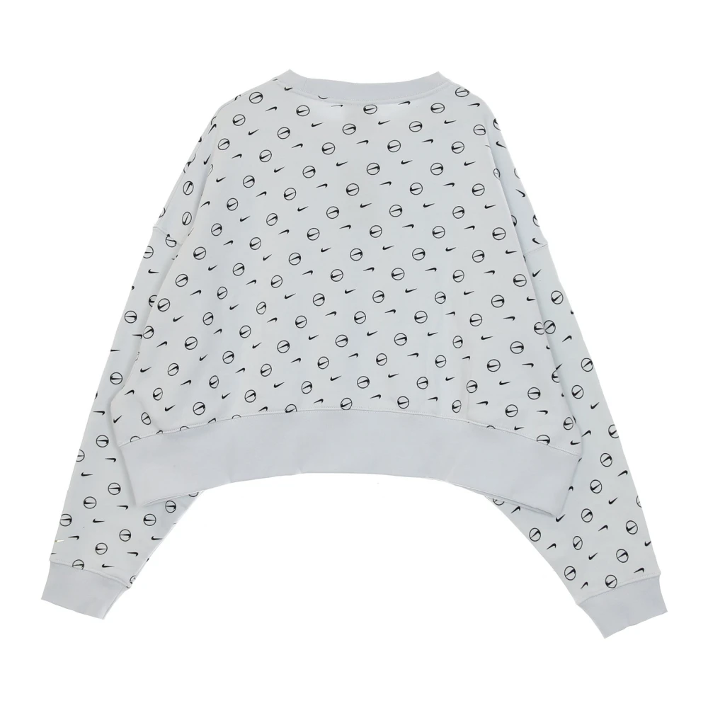 Nike Crewneck Sweatshirt met Allover Print Gray Heren