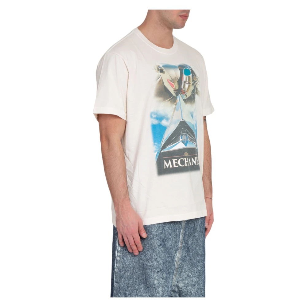 Doublet Android Print Tee White Heren