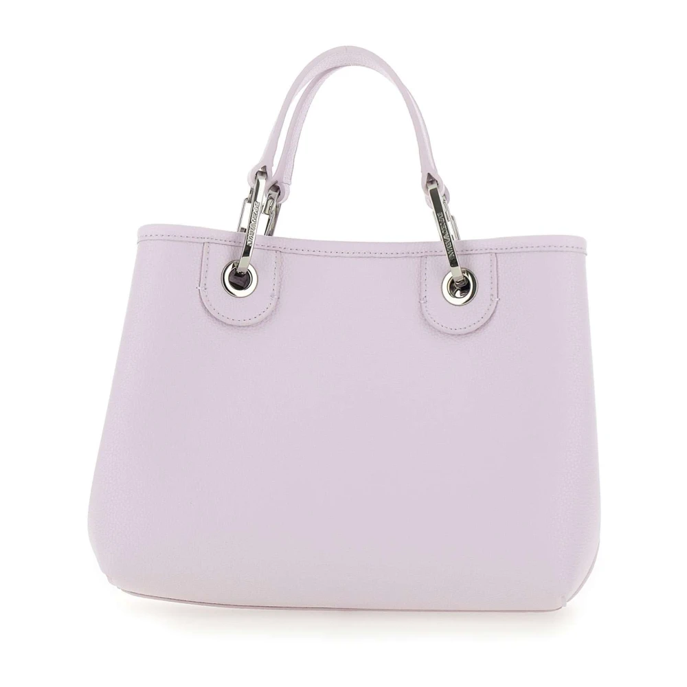 Emporio Armani Roze vegan leren handtas met hertenprint Pink Dames