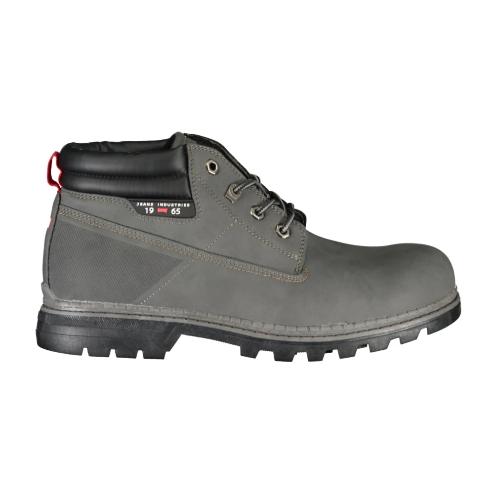 Carrera Men's Gray Lace-Up Boots, 9 Uk, Shoes