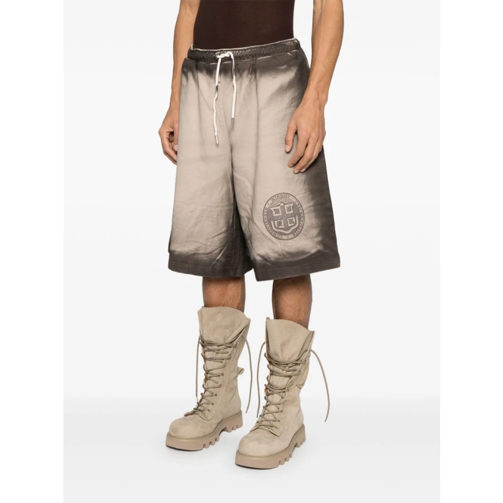 Misbhv Beige Elastische Trekkoord Shorts Beige Heren