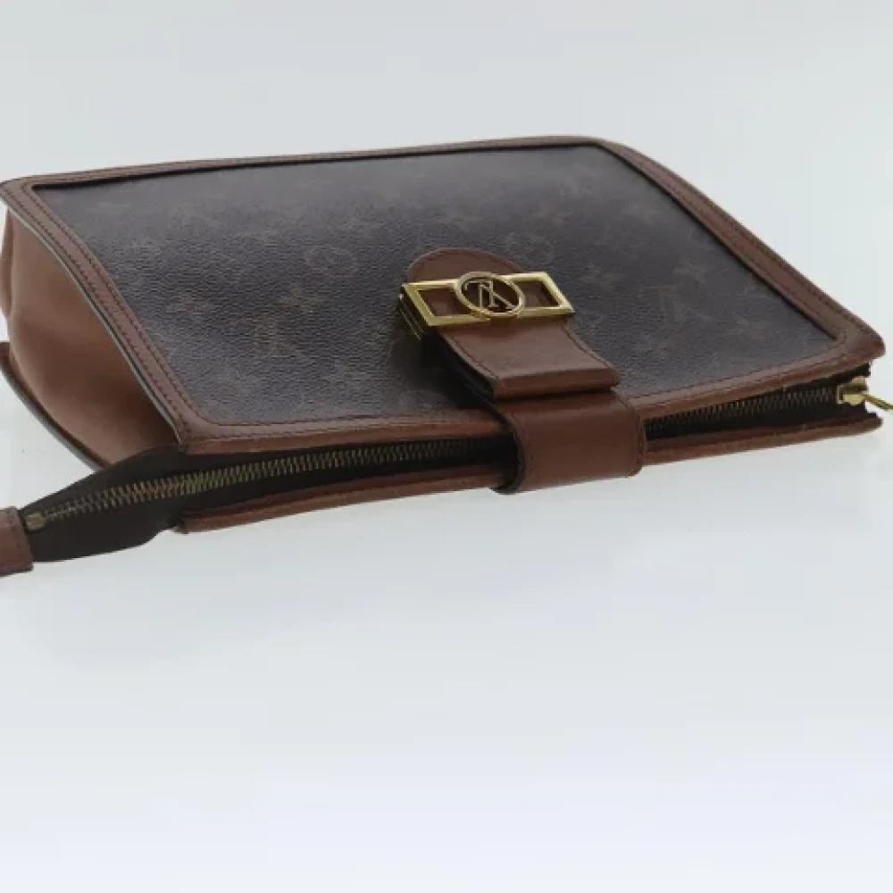 Louis Vuitton Vintage Pre-owned Canvas clutches Brown Dames