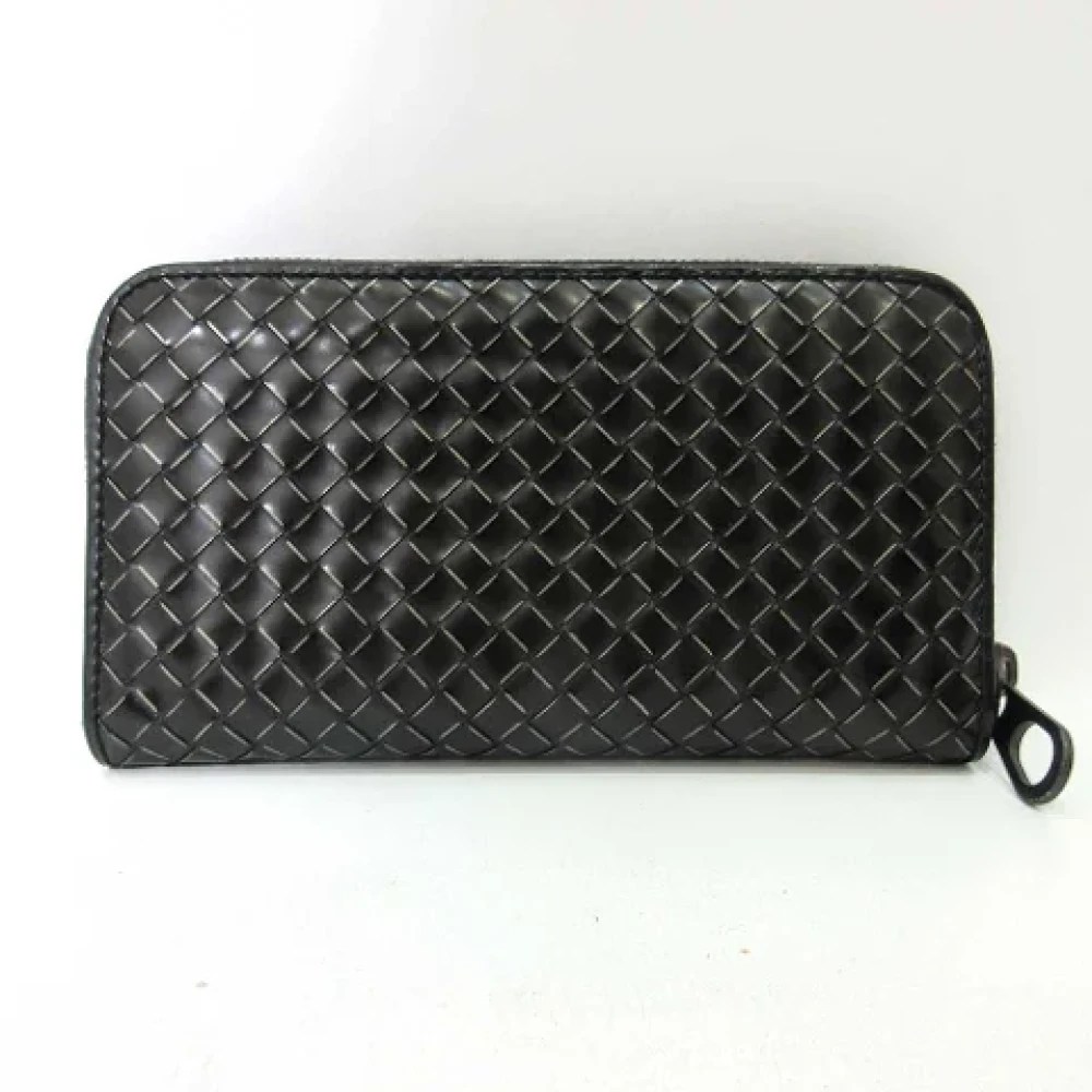 Bottega Veneta Vintage Pre-owned Leather wallets Black Dames