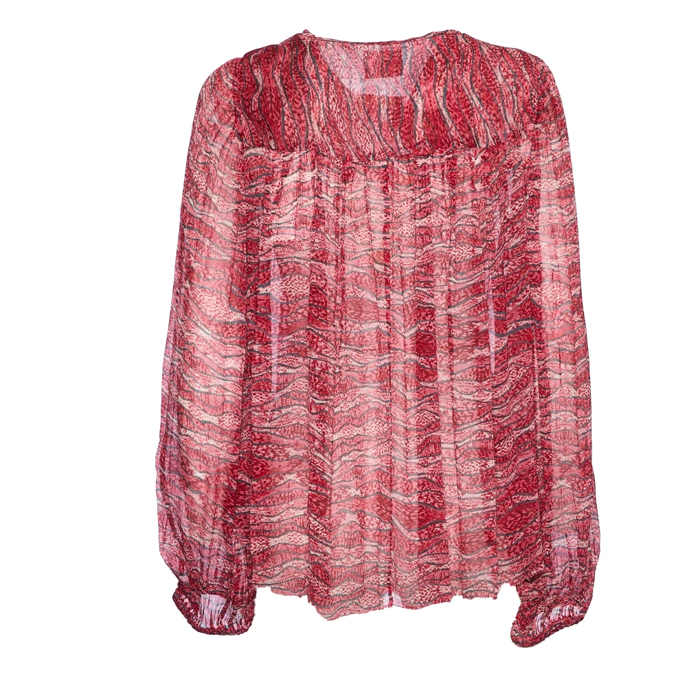 Isabel marant Rode Gerimpelde Top Advika Red Dames