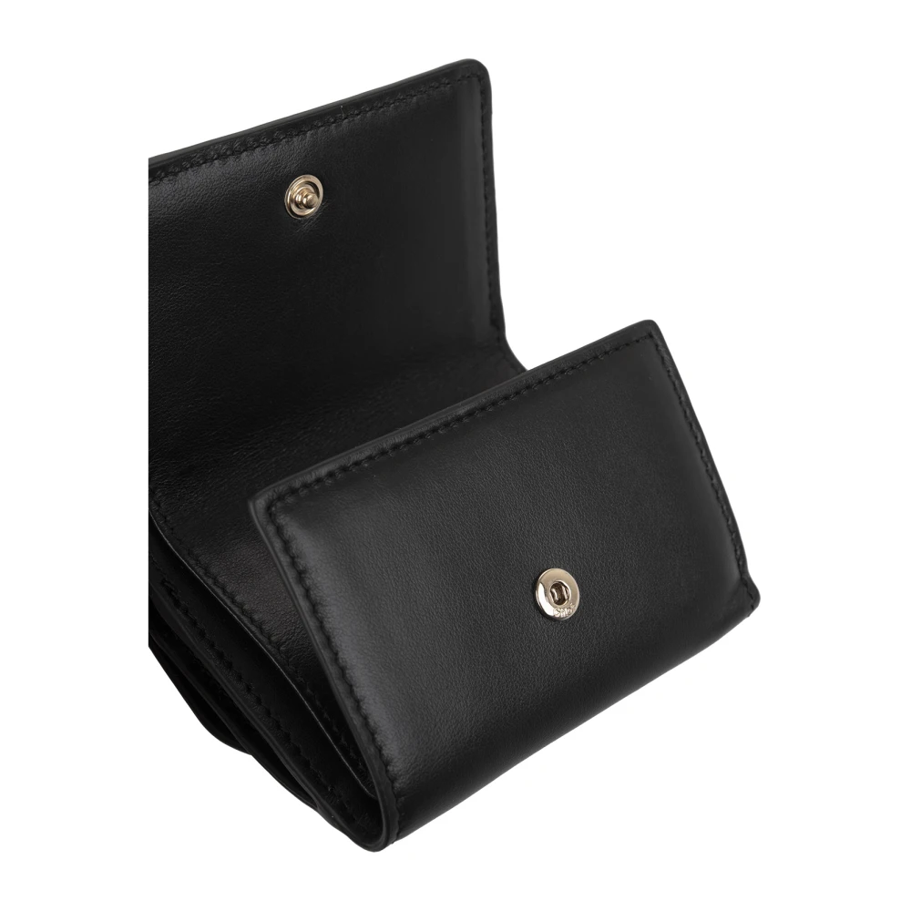 Chloé Zwarte Trifold Mini Portemonnee Black Dames