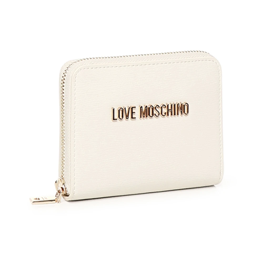 Love Moschino Witte Portemonnee met Ritssluiting White Dames