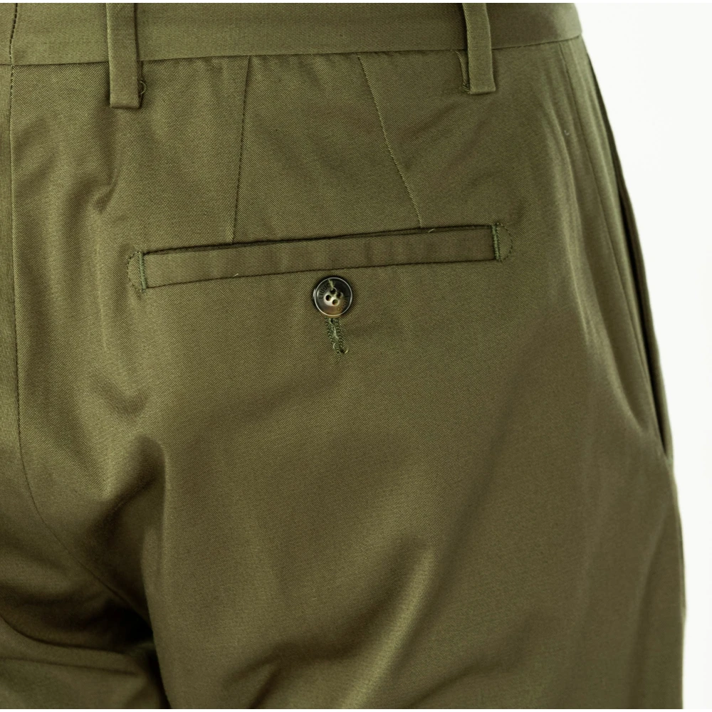 Liu Jo Elegante Heren Katoenen Chino Broek Green Heren