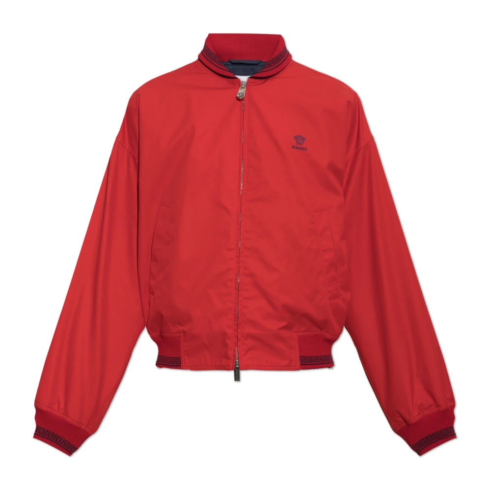 Versace Herr Röd Jackor M, Bomull, Bomberjacka