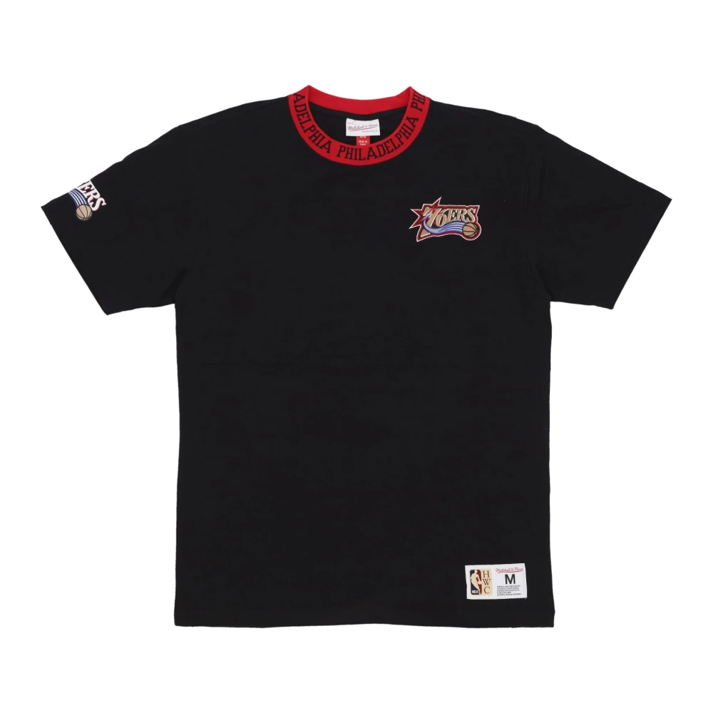 Mitchell & Ness NBA Vintage Logo Tee Zwart Black Heren
