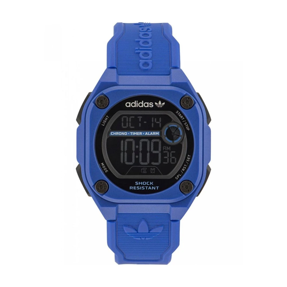Adidas Unisex Blue Silicone Digital Quartz Watch